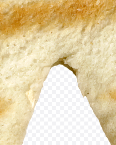 Letter W from Morning toast on Yellow Images Creative Fonts - S37273