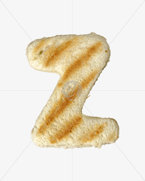 Letter Z from Morning toast on Yellow Images Creative Fonts - S37276