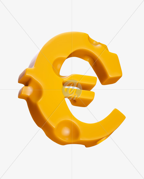 euro from Say Cheese Font on Yellow Images Creative Fonts - S37340