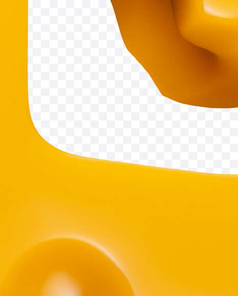 Letter E from Say Cheese Font on Yellow Images Creative Fonts - S37301