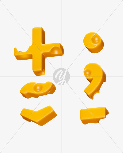 symbols from Say Cheese 2 Font on Yellow Images Creative Fonts - S37389