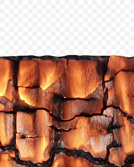 7 from Burned Wood Font on Yellow Images Creative Fonts - S37423