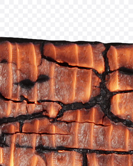 Letter T from Burned Wood Font on Yellow Images Creative Fonts - S37410