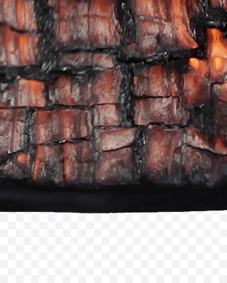 Letter E from Burned Wood Font on Yellow Images Creative Fonts - S37395