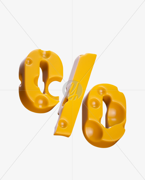 % from Cheese Sans Serif Font on Yellow Images Creative Fonts - S37482