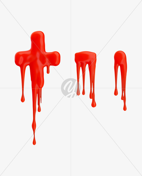 symbols from Red Wax Font on Yellow Images Creative Fonts - S37575