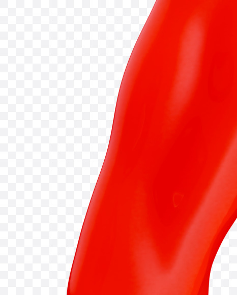 Letter A from Red Wax Font on Yellow Images Creative Fonts - S37532