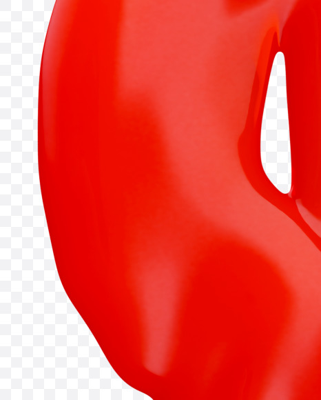 $ from Red Wax Font on Yellow Images Creative Fonts - S37574