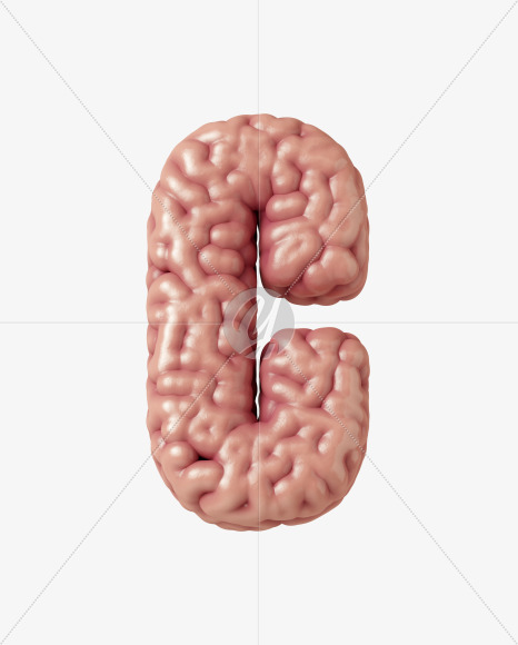 Letter C from Brain on Yellow Images Creative Fonts - S37732