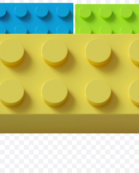 Letter E from Construction toys Font on Yellow Images Creative Fonts - S38085