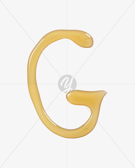 Letter G from Honey Be Font on Yellow Images Creative Fonts - S38225