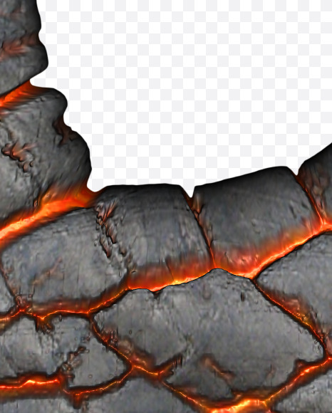 Letter U from Lava Font on Yellow Images Creative Fonts - S38331