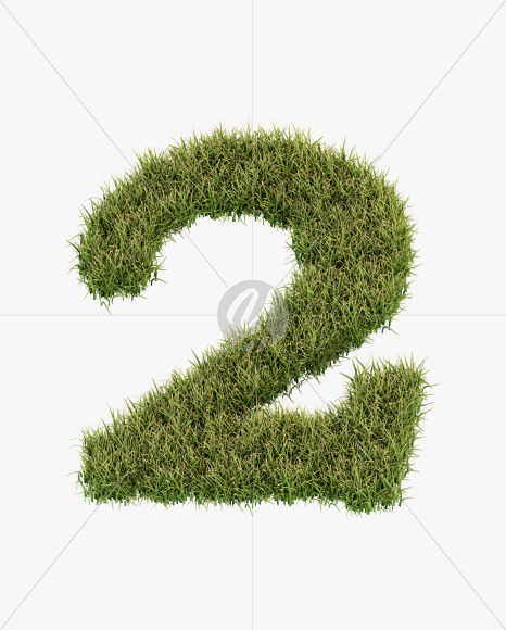 2 from Grass Cut Font on Yellow Images Creative Fonts - S38378