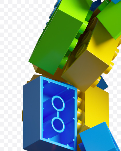 @ from LEGO color bricks on Yellow Images Creative Fonts - S38704