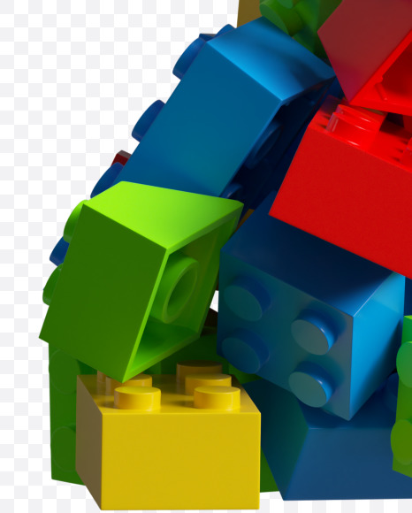 Letter Z from LEGO color bricks on Yellow Images Creative Fonts - S38685