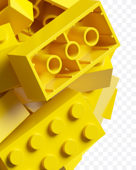 $ from Yellow Lego Bricks Font on Yellow Images Creative Fonts - S38746