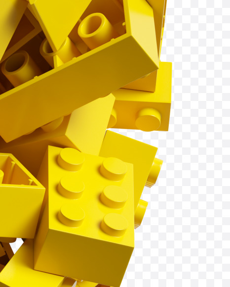 7 from Yellow Lego Bricks Font on Yellow Images Creative Fonts - S38739