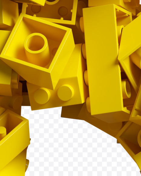 Letter D From Yellow Lego Bricks Font On Yellow Images Creative Fonts