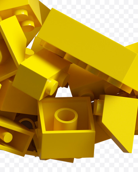 9 from Yellow Lego Bricks Font on Yellow Images Creative Fonts - S38741