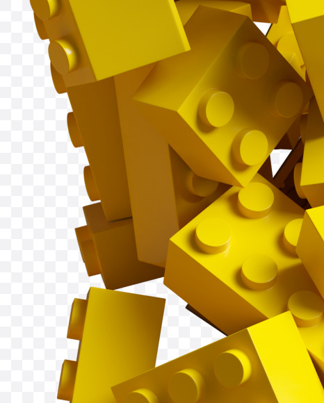 0 from Yellow Lego Bricks Font on Yellow Images Creative Fonts - S38742