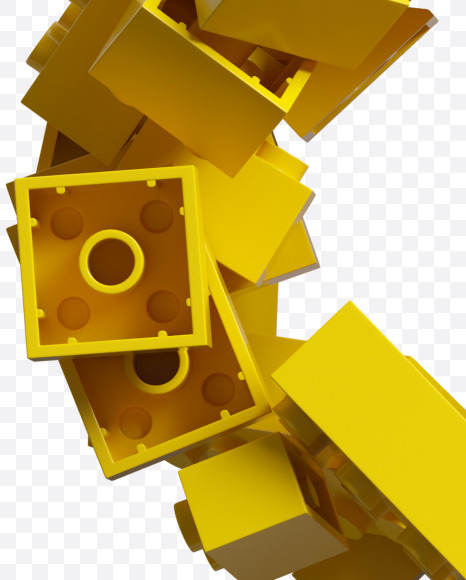 % from Yellow Lego Bricks Font on Yellow Images Creative Fonts - S38747