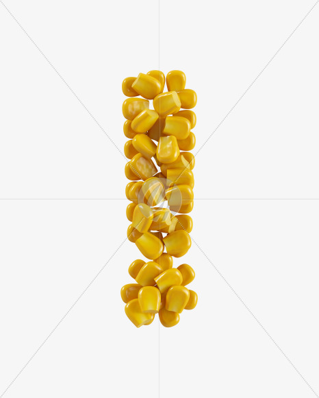 ! from Corn Font on Yellow Images Creative Fonts - S38790