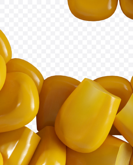 Letter G from Corn Font on Yellow Images Creative Fonts - S38760