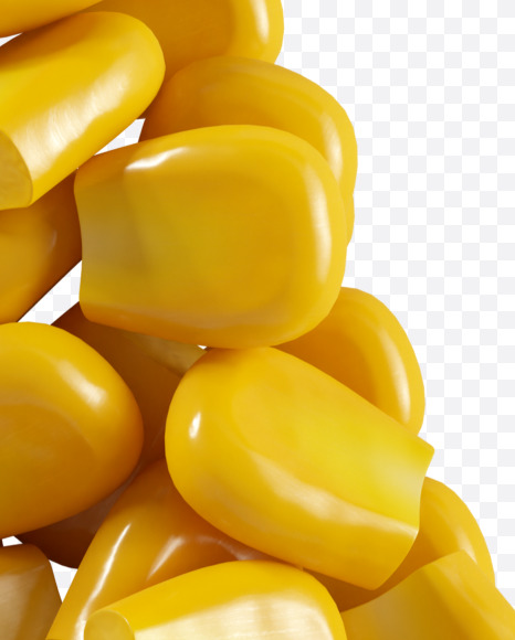 Letter A from Corn Font on Yellow Images Creative Fonts - S38754