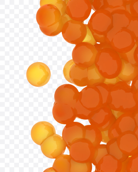 Letter K from Red Caviar on Yellow Images Creative Fonts - S38856