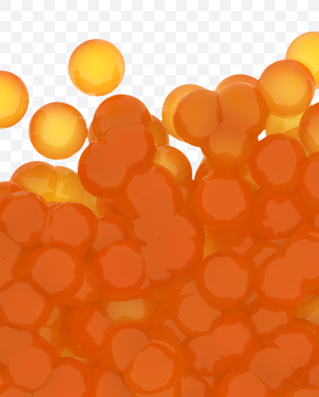 Letter E from Red Caviar on Yellow Images Creative Fonts - S38850