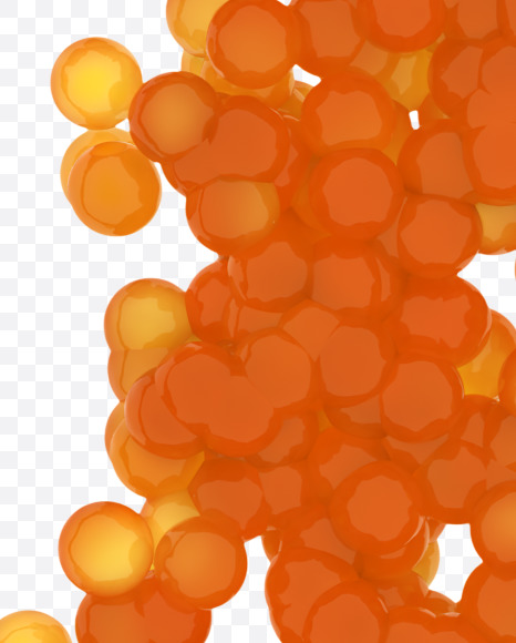 Letter O from Red Caviar on Yellow Images Creative Fonts - S38860