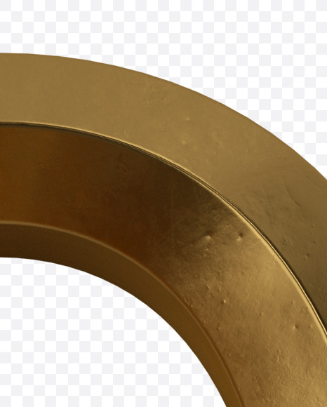 Letter Q from Golden Rome Font on Yellow Images Creative Fonts - S38943