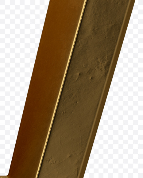 Letter V from Golden Rome Font on Yellow Images Creative Fonts - S38948