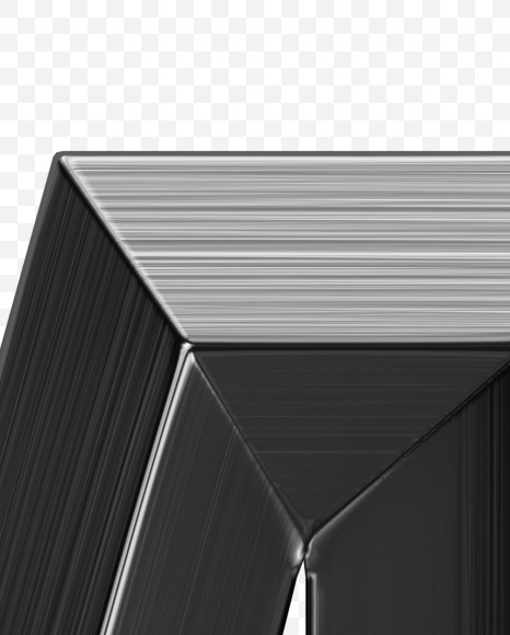 4 from Metal shine Font on Yellow Images Creative Fonts - S39000