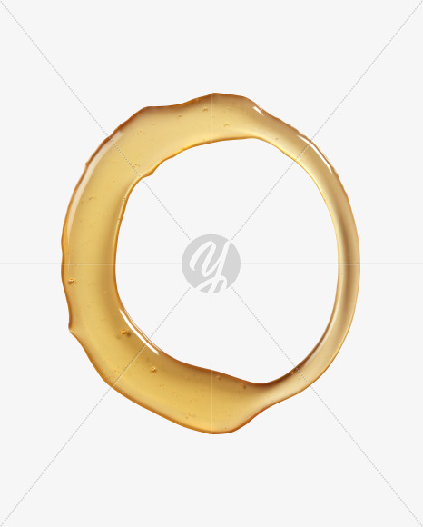 Letter O from Sweet Honey Font on Yellow Images Creative Fonts - S39372