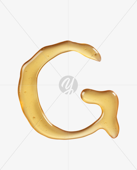 Letter G from Sweet Honey Font on Yellow Images Creative Fonts - S39364