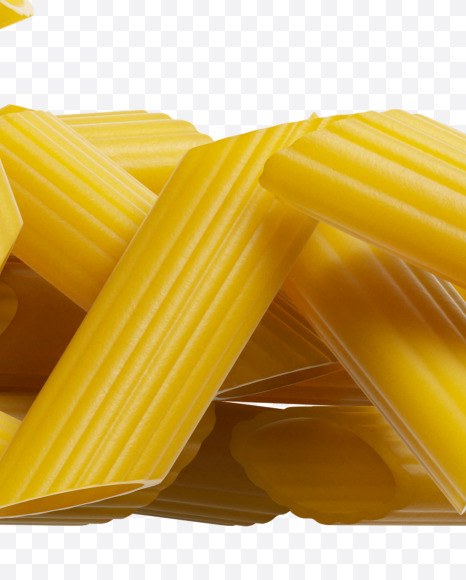 Letter L from Penne pasta Font on Yellow Images Creative Fonts - S39414