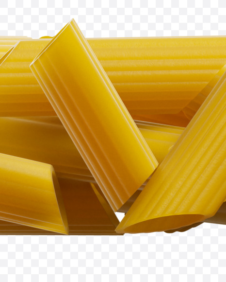 Letter Z from Penne pasta Font on Yellow Images Creative Fonts - S39428