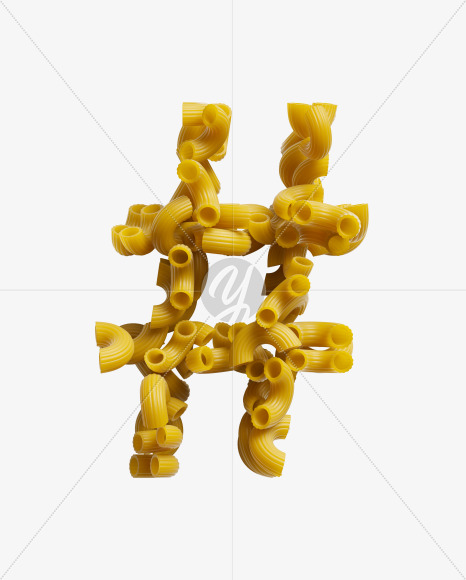 # from Macaroni pasta Font on Yellow Images Creative Fonts - S39487