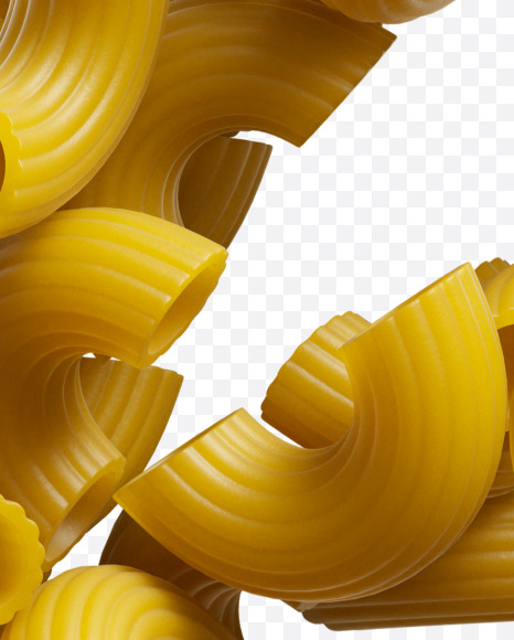 6 from Macaroni pasta Font on Yellow Images Creative Fonts - S39480