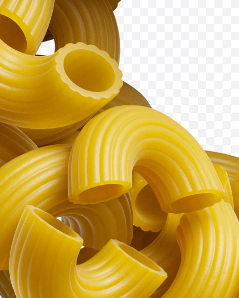 Letter S from Macaroni pasta Font on Yellow Images Creative Fonts - S39467