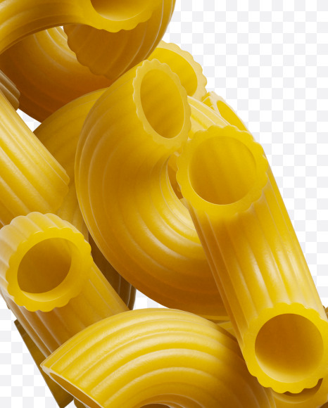 Letter Y from Macaroni pasta Font on Yellow Images Creative Fonts - S39473