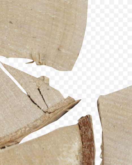 Letter B from Pieces of wood Font on Yellow Images Creative Fonts - S39627