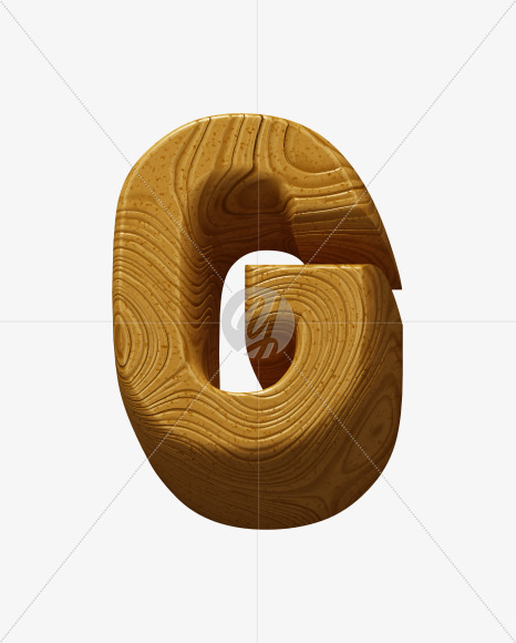 Letter G from Wooden Toy Font on Yellow Images Creative Fonts - S39769