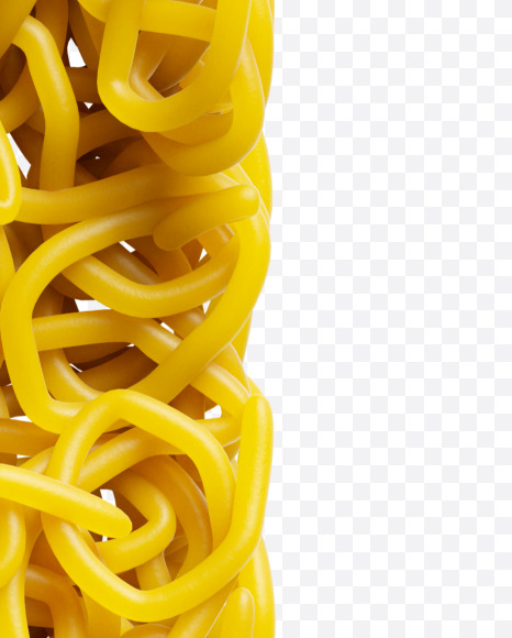 Letter I from Spagetti Font on Yellow Images Creative Fonts - S39951