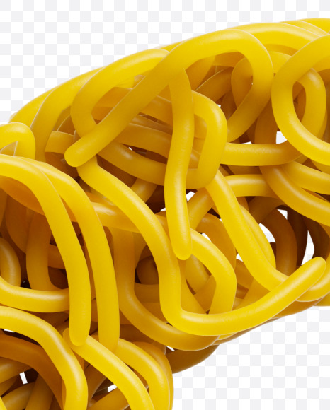 Letter S from Spagetti Font on Yellow Images Creative Fonts - S39961
