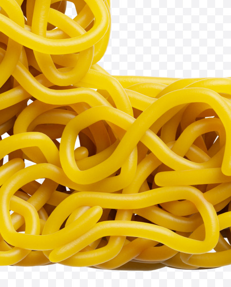 Letter D from Spagetti Font on Yellow Images Creative Fonts - S39946