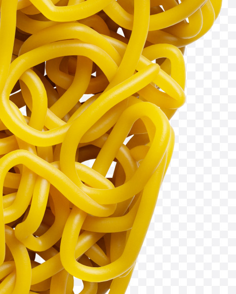 Letter V from Spagetti Font on Yellow Images Creative Fonts - S39964