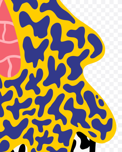 D uppercase from Drippy Font on Yellow Images Creative Fonts - S39992