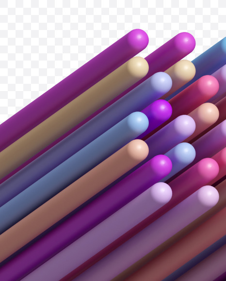 7 from Color Tubes Font on Yellow Images Creative Fonts - S40048